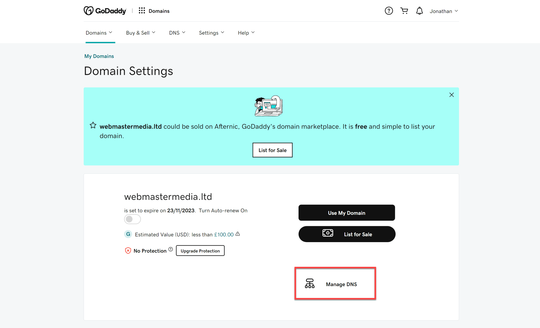 Manage DNS.